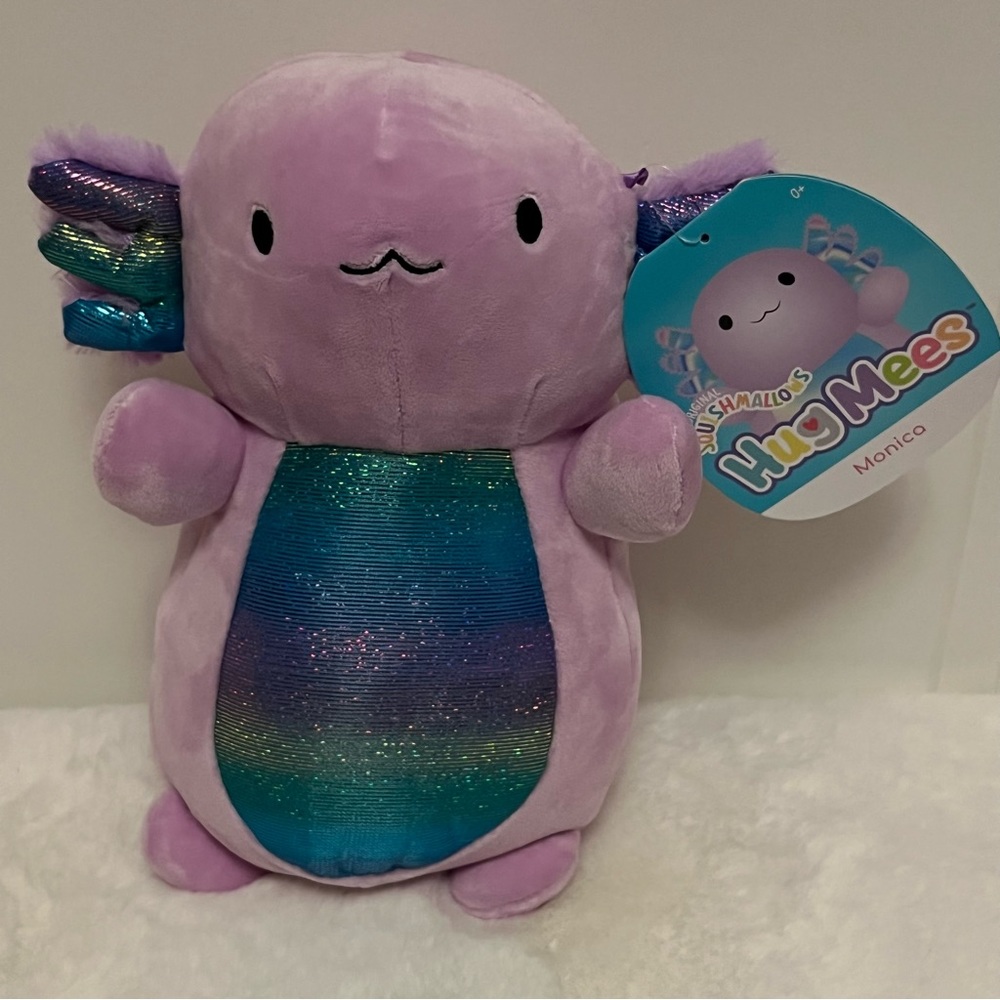 Squishmallow HugMee Monica Axolotl, 10” New